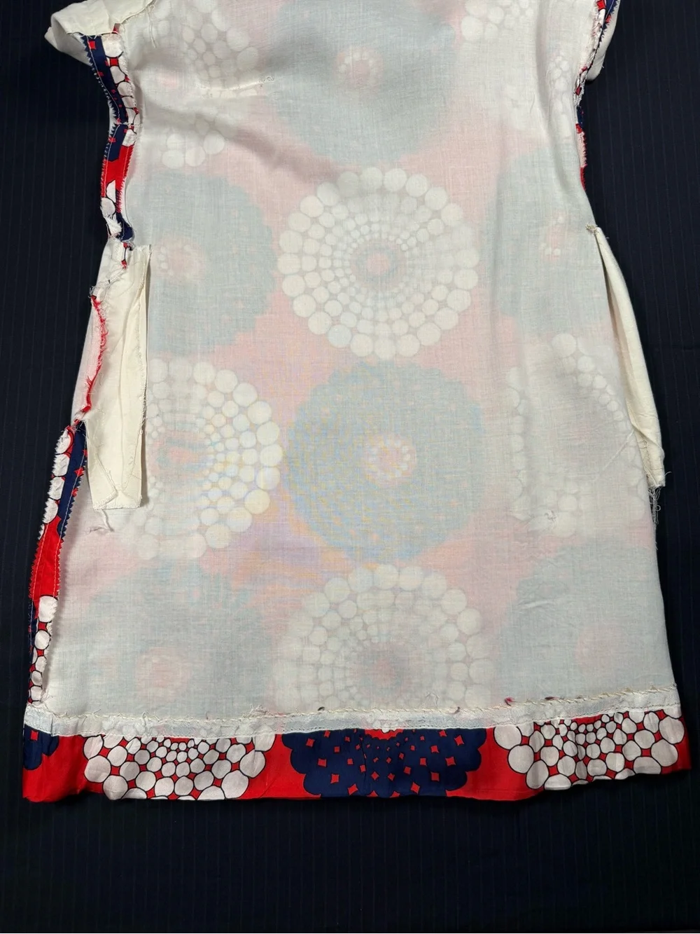 Vintage Mod Floral Geometric Shift Dress - Picture 12 of 16